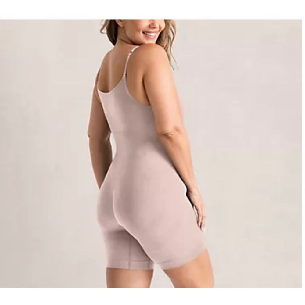 Shapermint essentials all day every day, scoop neck, mid thigh, bodysuit size M - Picture 4 of 10